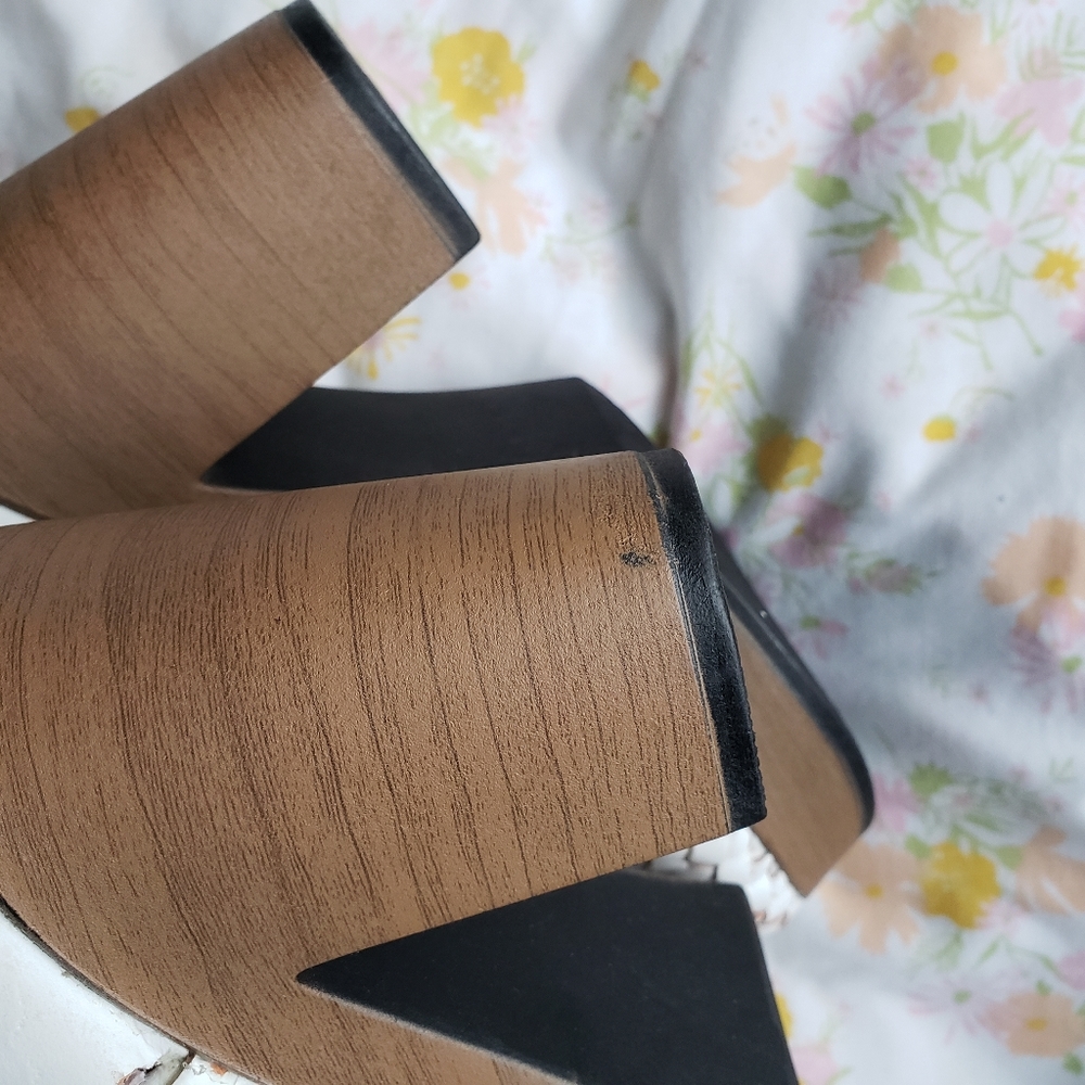 Handmade Mexican Leather Platform Booties - Picture 8 of 12